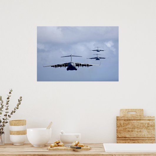 C-17 Globemaster III-Vliegtuig Poster (Keuken)