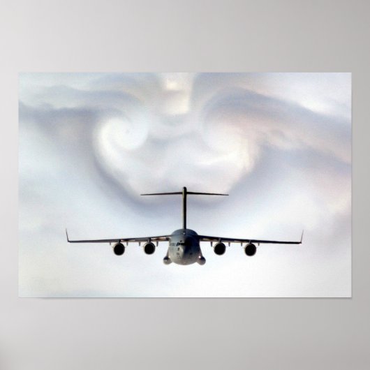 C-17 Globemaster III-Vliegtuig Poster (Voorkant)