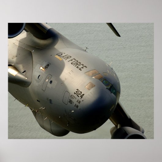C-17 Globemaster III-Vliegtuig Poster (Voorkant)