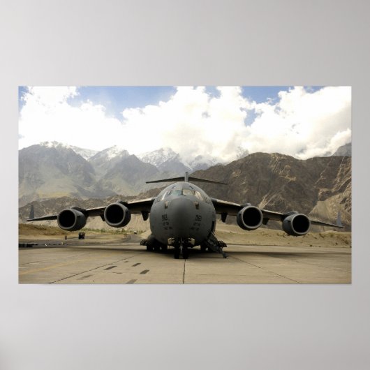 C-17 Globemaster III-Vliegtuig Poster (Voorkant)