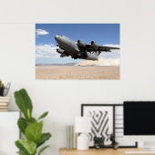 C-17 Globemaster III-Vliegtuig Poster (Thuiskantoor)