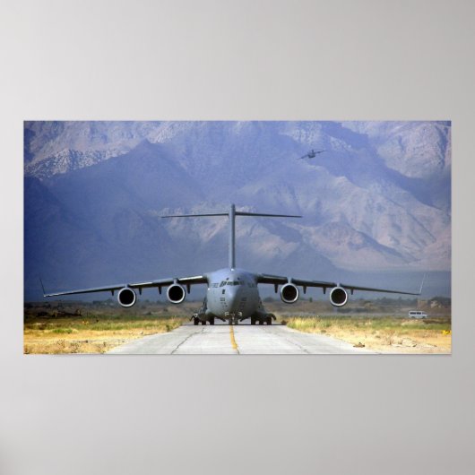 C-17 Globemaster III-Vliegtuig Poster (Voorkant)