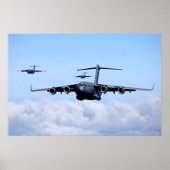 C-17 Globemaster III-Vliegtuig Poster (Voorkant)