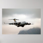 C-17 Globemaster III-Vliegtuig Poster (Voorkant)