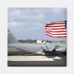 C-17 Globemaster III zit op de vlieglijn Magneet