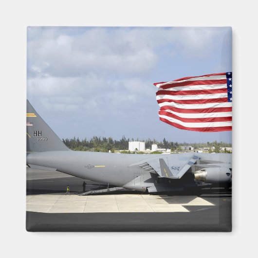 C-17 Globemaster III zit op de vlieglijn Magneet (Voorkant)