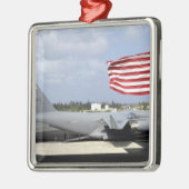 C-17 Globemaster III zit op de vlieglijn Metalen Ornament (Links)