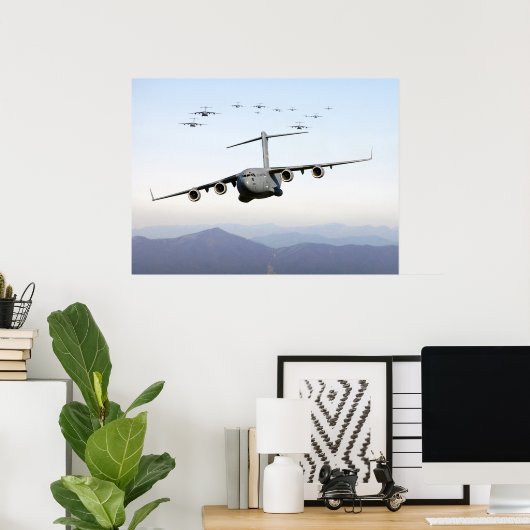 C-17 Globemaster III's Poster (Thuiskantoor)
