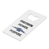 C-17 GLOBEMASTER PRECISION POWER PURPOSE CREDITKAART FLESSENOPENER (Voorkant Gekanteld)