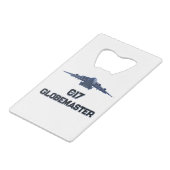 C-17 GLOBEMASTER PRECISION POWER PURPOSE CREDITKAART FLESSENOPENER (Achterkant Gekanteld)