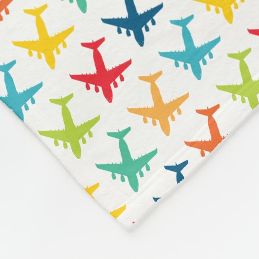 C-17 Transport Jet, aangepaste naam, babymandje Fleece Deken (Hoek)