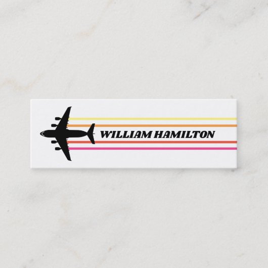 C-17 Visitekaartje met propellerretro Stripe Skinn (Voorkant)