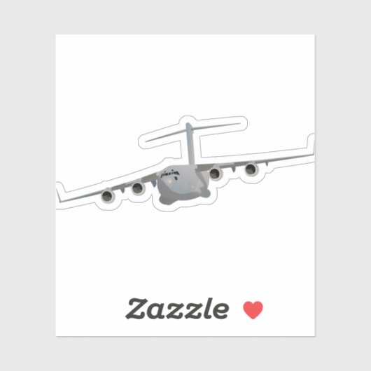 C-17 Vliegtuig tegen Amerikaanse luchtmacht Sticker (Vel)