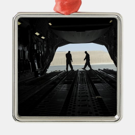 C-17A Globemaster III-laadmeesters Metalen Ornament (Voorkant)