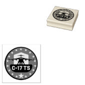 C-17TS houten stempel voor kunst (Gestempeld)