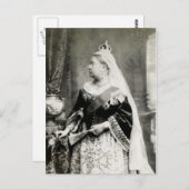 C. 1880 Queen Victoria of England Briefkaart (Voorkant / Achterkant)