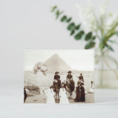 C. 1885 Amerikanen in Egypte Briefkaart (Staand voorkant)