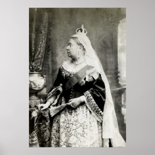 C. 1890 Queen Victoria of England Poster (Voorkant)