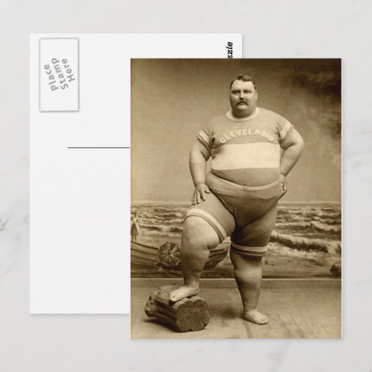 C. 1890 The Big Guy Briefkaart (Voorkant / Achterkant)