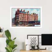 c 1900 Waterverf St. Enoch Hotel Glasgow Poster (Thuiskantoor)