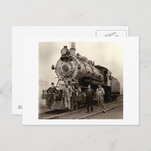 C. 1905 Railroad Train Briefkaart (Voorkant / Achterkant)