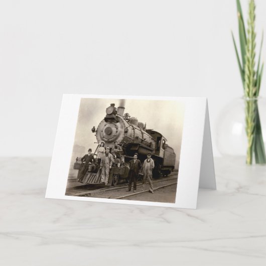 C. 1905 Railroad Train Kaart (Voorkant)