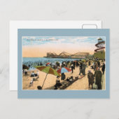 C 1910 Beach scène Long Beach CA Briefkaart (Voorkant / Achterkant)