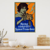 C. 1910 Duits Poster voor koken (Keuken)