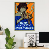 C. 1910 Duits Poster voor koken (Thuiskantoor)