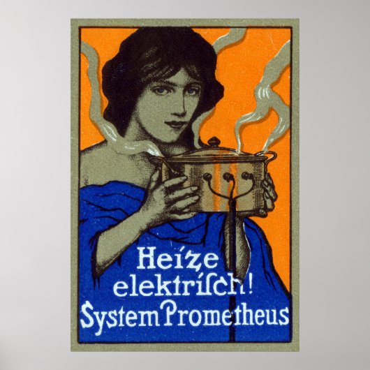 C. 1910 Duits Poster voor koken (Voorkant)