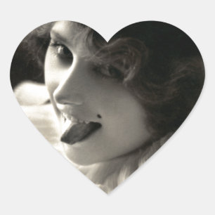 C. 1910  vrouw's Taunt Hart Sticker