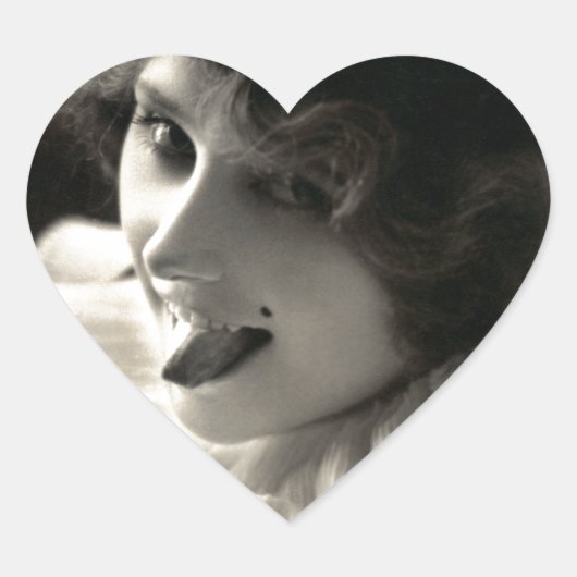 C. 1910  vrouw's Taunt Hart Sticker (Voorkant)