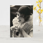 C. 1910  vrouw's Taunt Kaart (Gele Bloem)