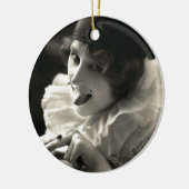 C. 1910  vrouw's Taunt Keramisch Ornament (Links)