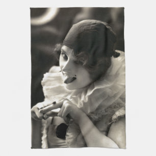 C. 1910  vrouw's Taunt Theedoek