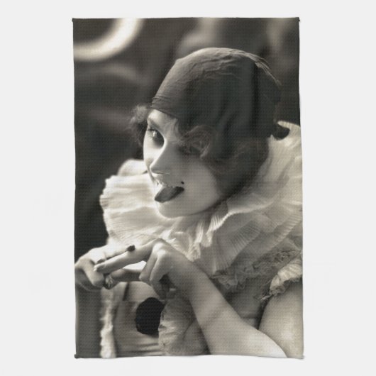 C. 1910  vrouw's Taunt Theedoek (Verticaal)