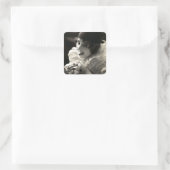 C. 1910 vrouw's Taunt Vierkante Sticker (Tas)