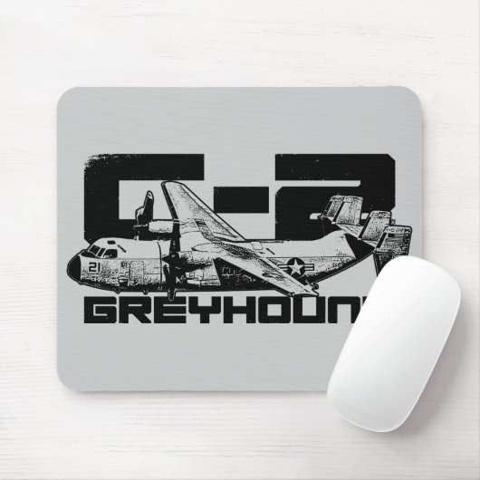 C-2 Greyhound Mousepad Muismat (Met muis)