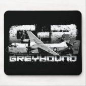 C-2 Greyhound Mousepad Muismat (Voorkant)
