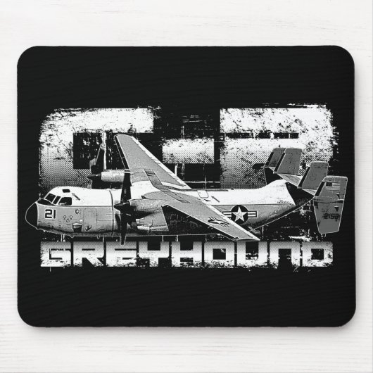 C-2 Greyhound Mousepad Muismat (Voorkant)