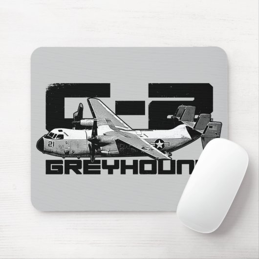 C-2 Greyhound Mousepad Muismat (Met muis)