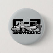 C-2 Greyhound Round Button (Voorkant)