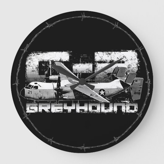 C-2 Greyhound Round (Grote wandklok) Grote Klok (Voorkant)