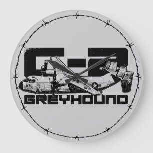 C-2 Greyhound Round (Grote wandklok) Grote Klok