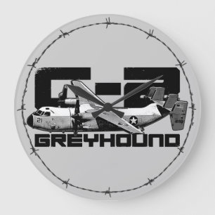 C-2 Greyhound Round (Grote wandklok) Grote Klok