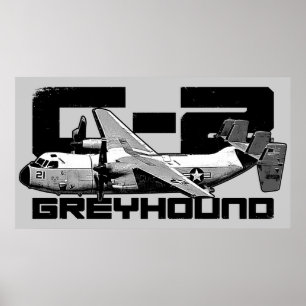 C-2 Greyhoundafdrukken Poster