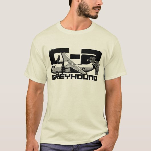 C-2 Mannen van Greyhound Basic T-Shirt (Voorkant)