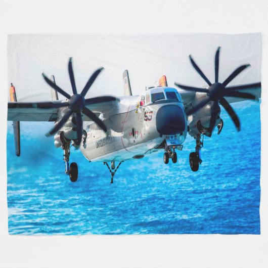 C-2A GREYHOUND FLEECE DEKEN (Voorkant (Horizontaal))