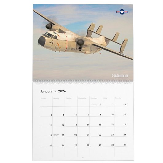 C-2A GREYHOUND KALENDER (Jan 2026)