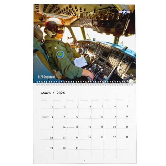 C-2A GREYHOUND KALENDER (Mar 2026)